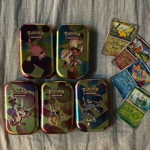 Pokemon Trading Card Game Tins and Cards